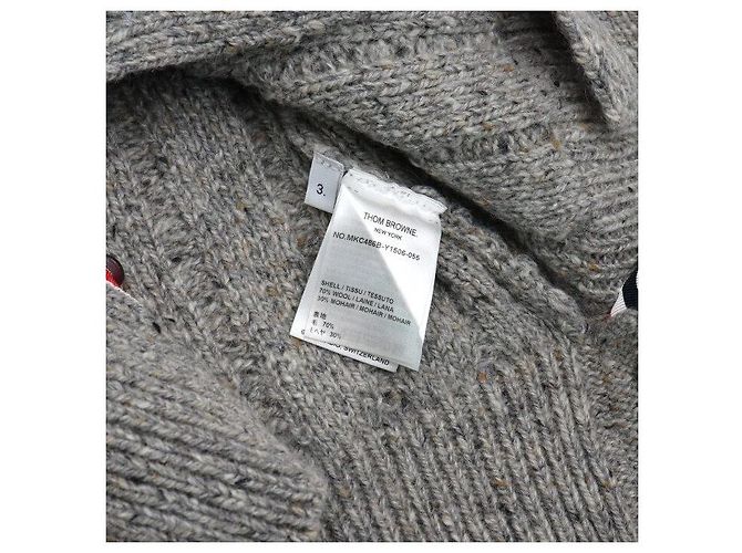 Thom Browne Strickjacke aus Wollmischung mit Zopfmuster für Herren - Ansicht 6