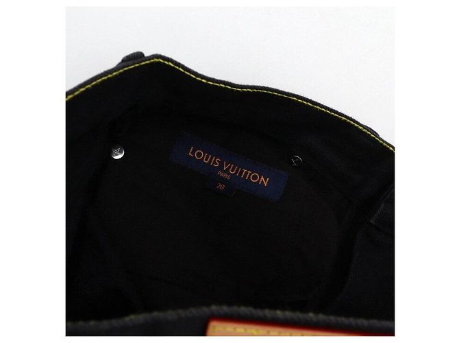 Louis Vuitton Pantaloni in denim slim stretch neri Nero - vista 6