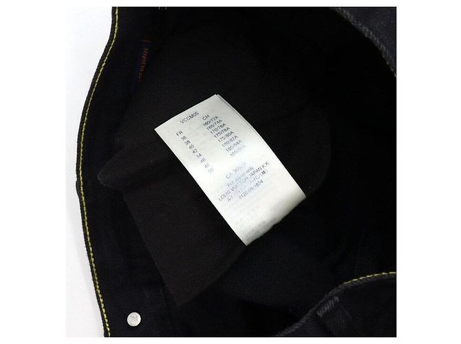 Louis Vuitton Pantaloni in denim slim stretch neri Nero - vista 7