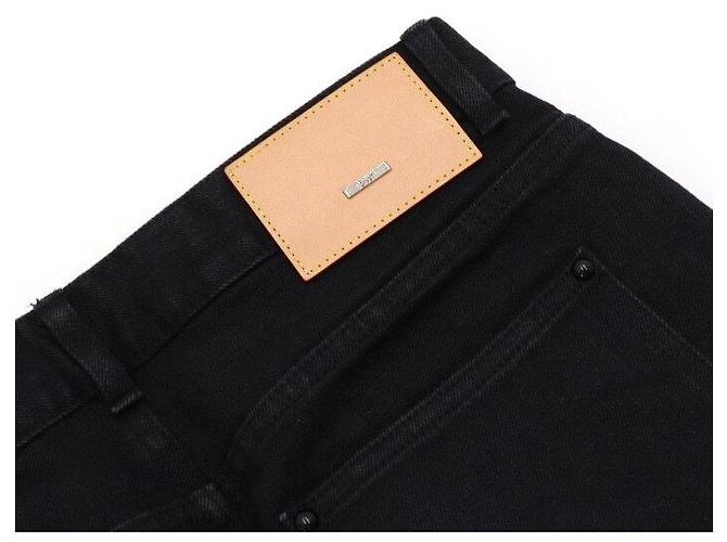 Louis Vuitton Pantaloni in denim slim stretch neri Nero - vista 8