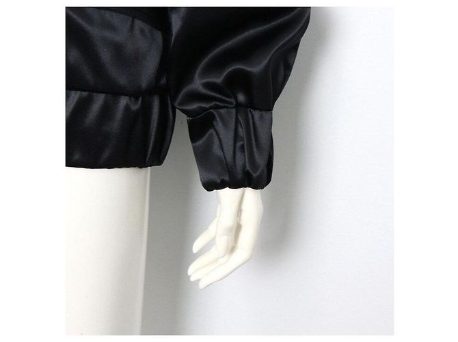 Chanel Giacca bomber in nylon nero da donna di stagione - vista 3