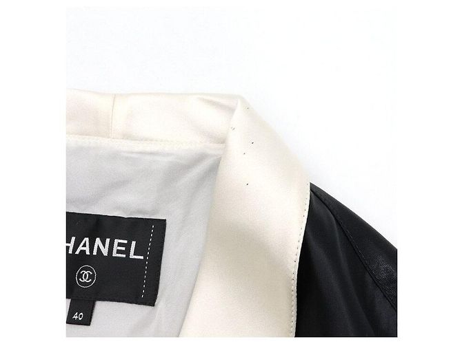 Chanel Giacca bomber in nylon nero da donna di stagione - vista 6