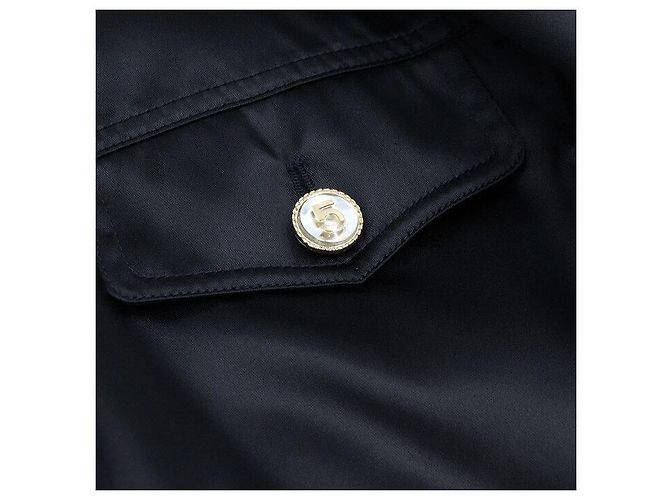 Chanel Giacca bomber in nylon nero da donna di stagione - vista 7