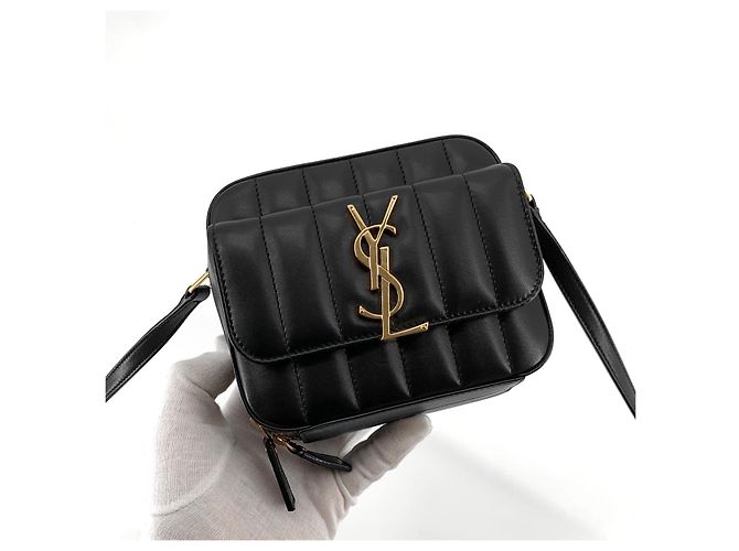 Saint Laurent Borsa a Spalla e Borsa Crossbody Vicky Toy Nero - vista 2