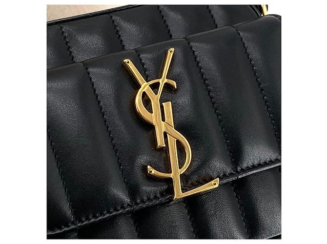 Saint Laurent Borsa a Spalla e Borsa Crossbody Vicky Toy Nero - vista 8