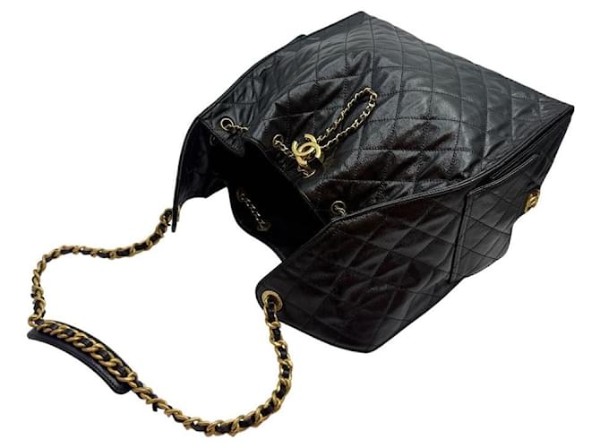 Chanel Borsa con patta Medium Nera Nero - vista 6