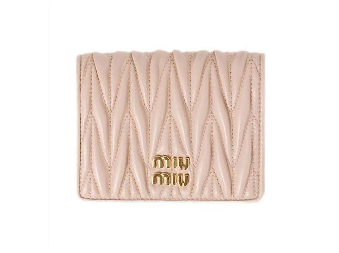 Cartera de piel napa matelassé Miu Miu Rosa Polvo AFPP - vista 2