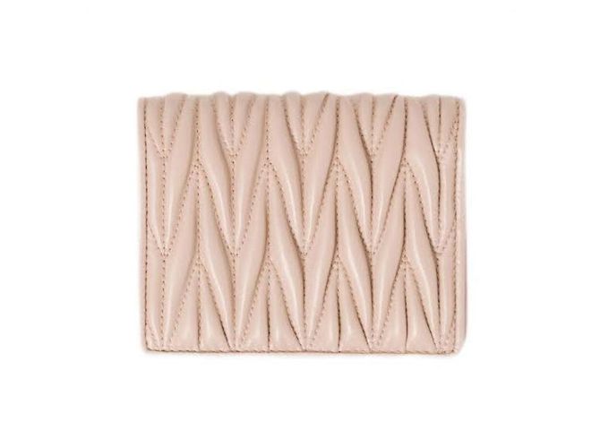 Cartera de piel napa matelassé Miu Miu Rosa Polvo AFPP - vista 3