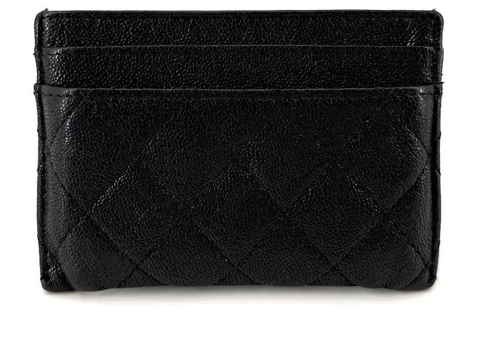 Chanel Boy Kartenetui mit goldenem Logo Schwarz - Ansicht 6