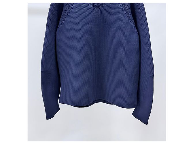 Gucci Maglia a V blu navy - vista 3