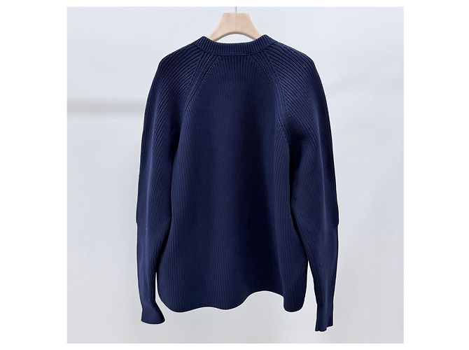 Gucci Maglia a V blu navy - vista 4
