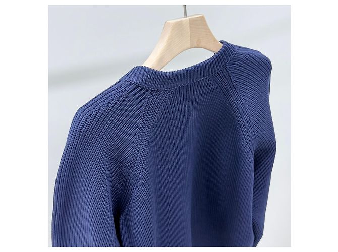 Gucci Maglia a V blu navy - vista 5