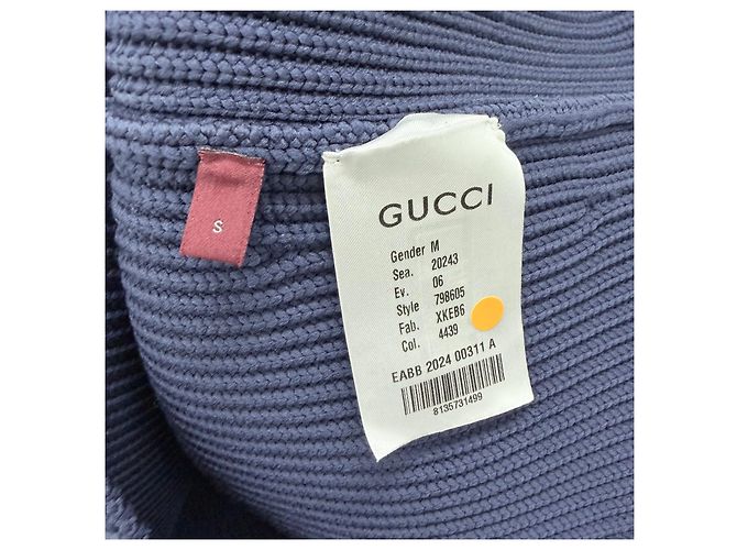 Gucci Maglia a V blu navy - vista 6