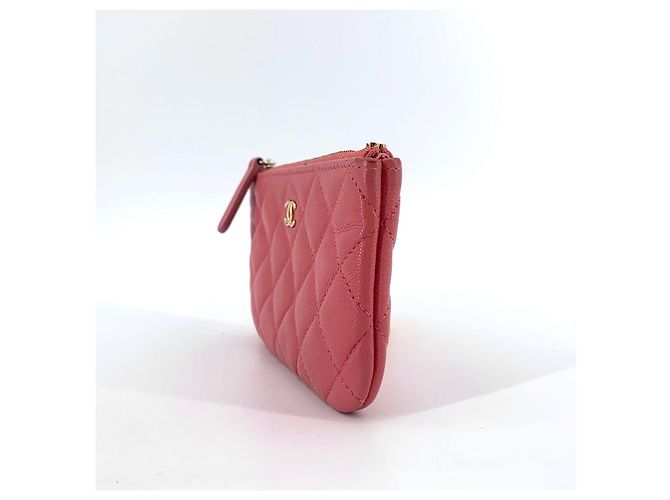 Chanel Mini Pouch Caviar Gold Rosa - vista 11