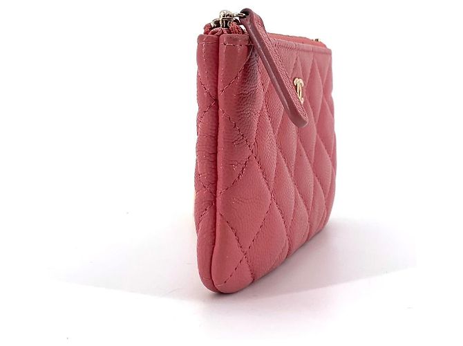 Chanel Mini Pouch Caviar Gold Rosa - vista 5