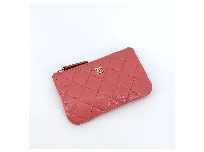 Chanel Mini Pouch Caviar Gold Rosa - vista 9
