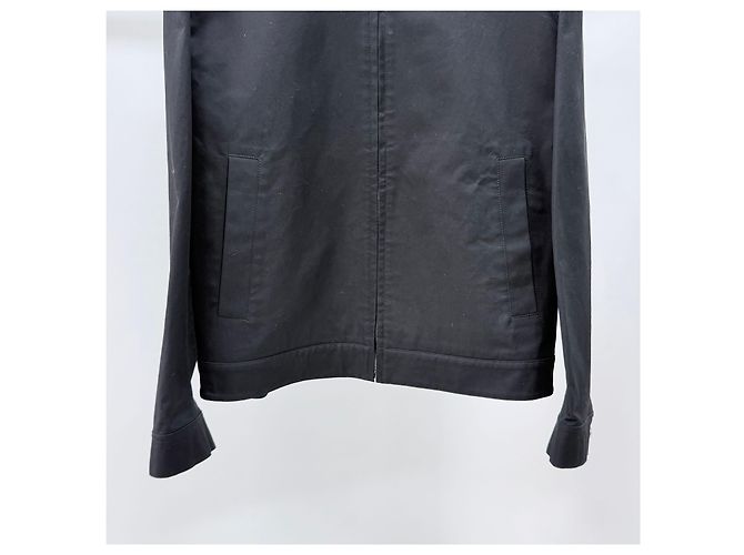 Gucci Giacca in twill di cotone nero - vista 3