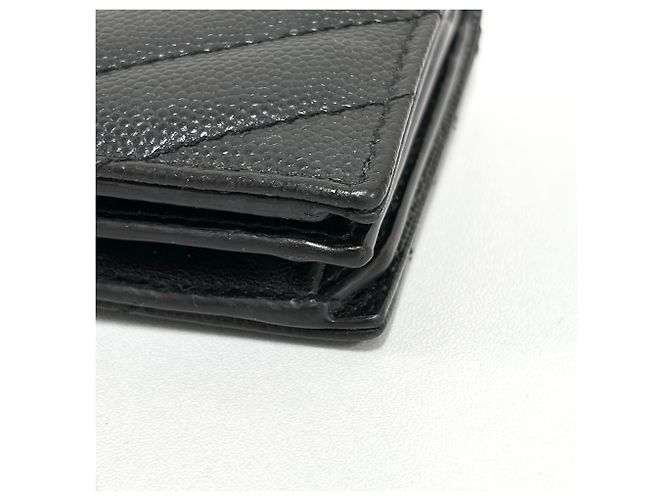 Saint Laurent Monogram Compact Wallet Damen Schwarz - Ansicht 24