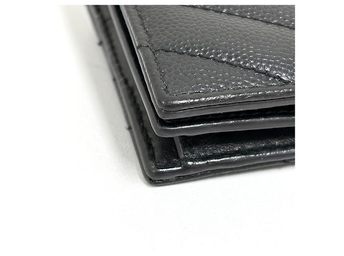 Saint Laurent Monogram Compact Wallet Damen Schwarz - Ansicht 9