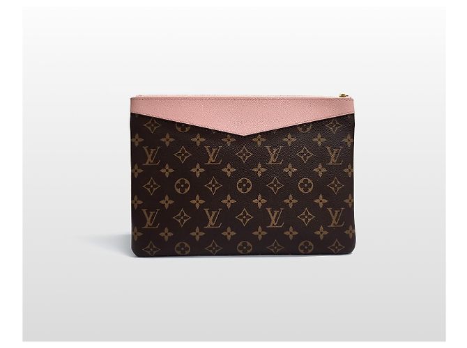 Louis Vuitton Clutch Daily in Canvas Monogram Rosa - vista 2
