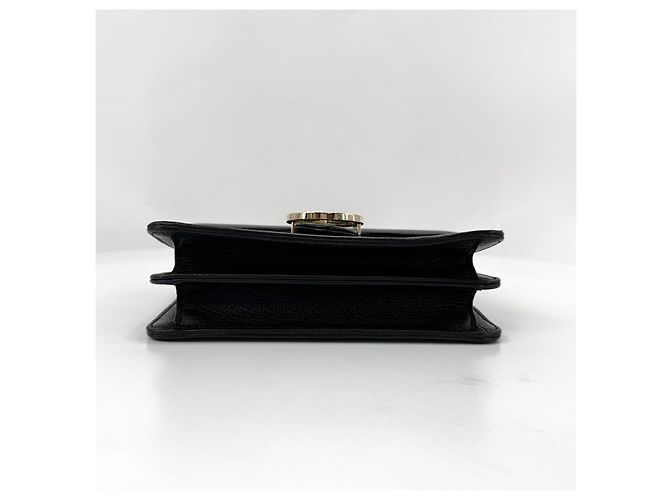 Gucci Piccola borsa a tracolla con catena Interlocking GG Nera Nero - vista 23