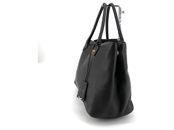 Prada Borsa Tote e Borsa a Spalla con tracolla in Vitello Daino Nero - vista 4
