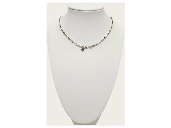Gucci Collana con logo intrecciato argento - vista 5