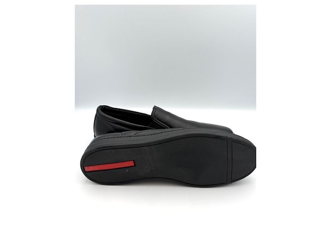 Prada Slip-on sportivi in shearling nero - vista 11