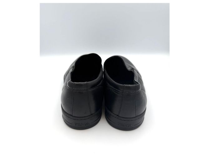 Prada Slip-on sportivi in shearling nero - vista 6