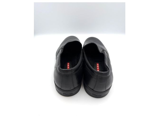 Prada Slip-on sportivi in shearling nero - vista 7
