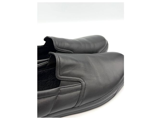 Prada Slip-on sportivi in shearling nero - vista 9