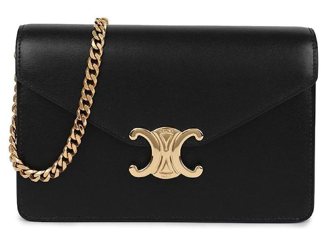 Céline Portafoglio con catena Nero - vista 3