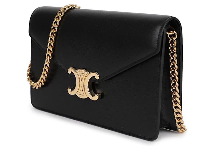 Céline Portafoglio con catena Nero - vista 4