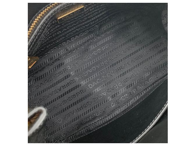 Prada Mini borsa a tracolla Saffiano Galleria Nero - vista 10