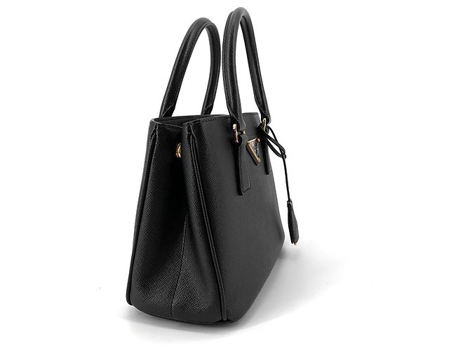 Prada Mini borsa a tracolla Saffiano Galleria Nero - vista 5