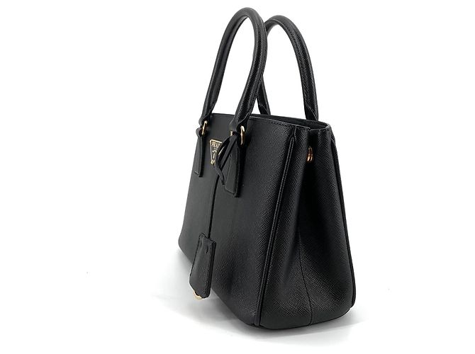 Prada Mini borsa a tracolla Saffiano Galleria Nero - vista 6