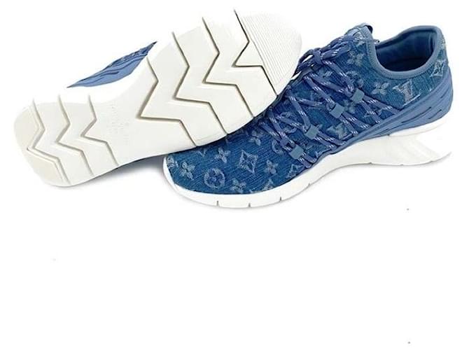 Louis Vuitton Denim-Sneaker Blau - Ansicht 4