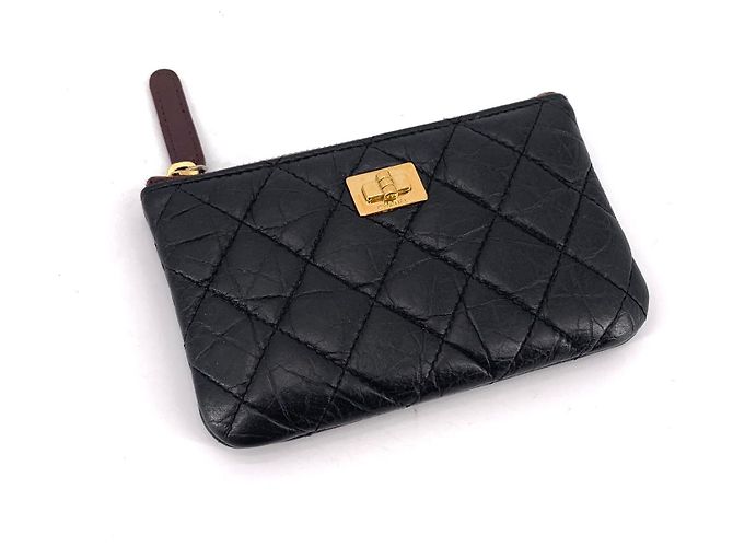 Chanel Vintage Gold Mini Pouch Schwarz - Ansicht 2