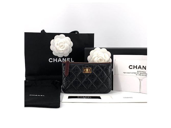 Chanel Vintage Gold Mini Pouch Schwarz - Ansicht 7