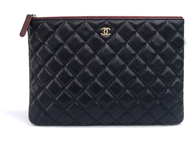 Chanel Clutch Caviar New Medium Black Negro - vista 10