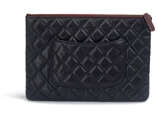 Chanel Clutch Caviar New Medium Black Negro - vista 11