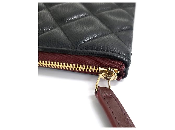 Chanel Clutch Caviar New Medium Black Negro - vista 12