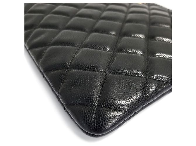 Chanel Clutch Caviar New Medium Black Negro - vista 14