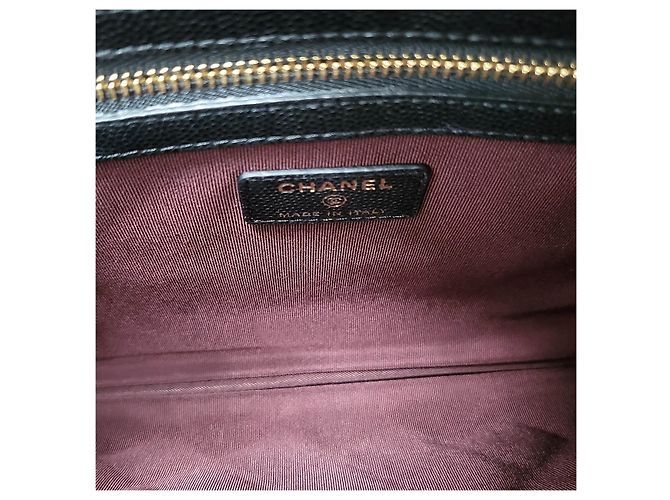 Chanel Clutch Caviar New Medium Black Negro - vista 6