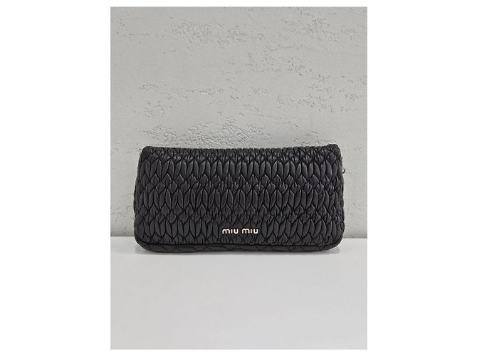 Miu Miu Borsa a tracolla trapuntata Iconic Crystal Cloke Argento - vista 6