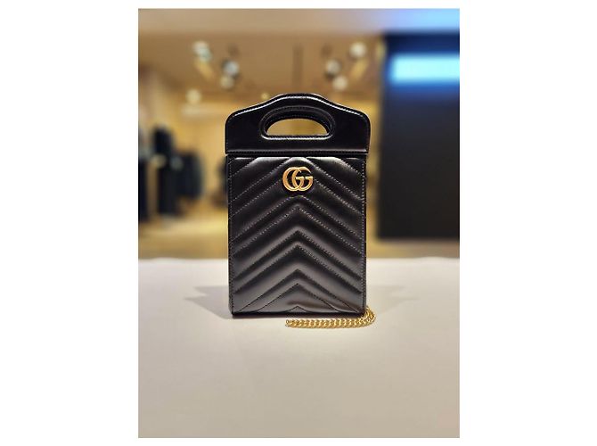 Gucci Borsa a mano e a tracolla Marmont Matelassé Top Handle Multicolore - vista 2
