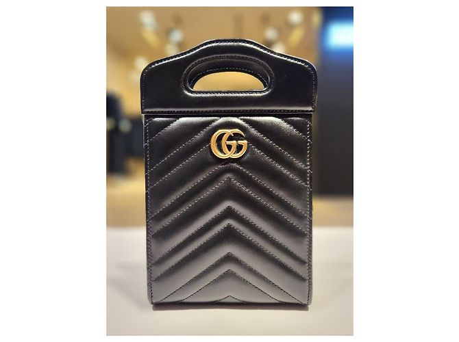 Gucci Borsa a mano e a tracolla Marmont Matelassé Top Handle Multicolore - vista 3