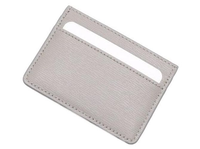 Gucci Grauer Leder-Kartenetui mit Script-Logo - Ansicht 9