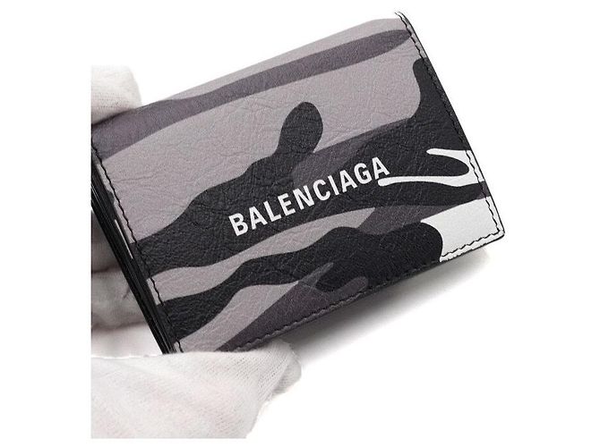 Balenciaga Camo Leder Mini Kartenetui - Ansicht 5