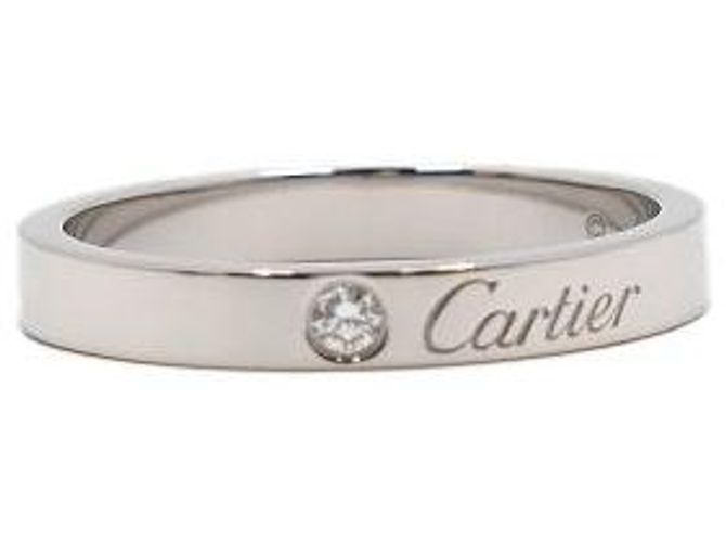 Cartier Anello nuziale in platino e diamante - vista 3